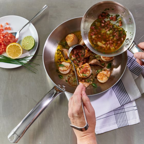 Poêle à frire inox alchimy