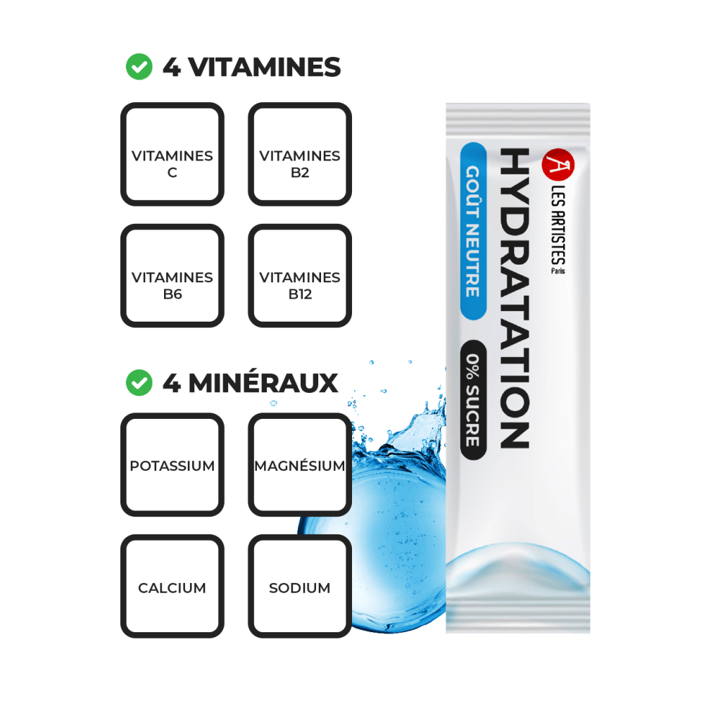 pack 10 hydratation electrolytes saveur neutre