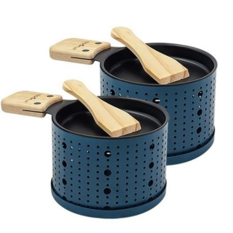 raclette a la bougie pour 2 cookut couleur bleu